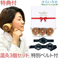 温灸器 邵氏温灸器3個セット 温灸材96個付 2穴ベルト等 温灸セット 妊活 徳潤 温灸 灸 お灸