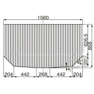 パナソニック 風呂フタ巻きフタ:マウント浴槽(弓形)用(1560×858)【GKJ84Y1MR11ZE】