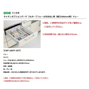 永大産業 キッチン オプションパーツフルオープンレール引き出し用トレー間口300mm用【CKP-30HT-50T】