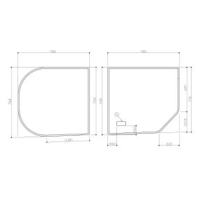 TOTO 風呂ふた1650ラウンド風呂蓋R【EKK80061WR】