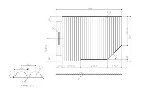 TOTO 風呂ふた110ラウンドシャッター風呂蓋R【EKK80086WR1】