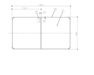 TOTO 風呂ふた16コクーン浴槽割り蓋 保温【EKK84082W5】