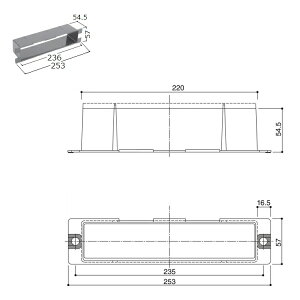 YKK-AP 玄関ドア部材ポスト・郵便受け ポスト口(屋外側) ポストガイド【HH2K30823】