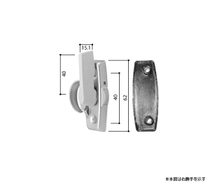 YKKAP 汎用　クレセント　4個 楽天市場】YKKAP 抗菌・抗ウイルス取替用クレセント(YKK純正汎用