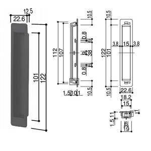 YKK-AP@ޑ`Ep^o(ʈႢ)@(Ⴂp)yHHK36382z