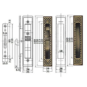 YKK-AP@ޑ`Ep^o(ʈႢ)@yHHK10871z