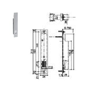 YKK-AP 玄関引戸部材召合せ錠 召合せ内締り錠外部錠受【HH3K17029】