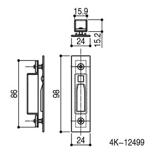YKK-AP@ֈ˕ޏP[XE󂯁@yHH4K12499z