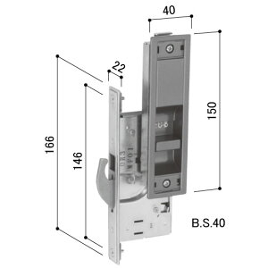 YKK-AP 玄関引戸部材戸先錠 戸先内締り錠【HH3K17025】