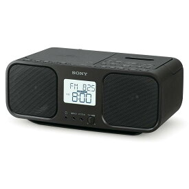 ソニー CDラジオカセットレコーダー CFD-S401 : FM/AM/ワイドFM対応 大型液晶/カラオケ機能搭載 電池駆動可能 ブラック CFD-S401 B