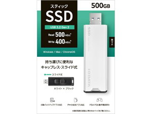 SSPS-US500W USB USB 3.2 Gen2 �Ή� �X�e�B�b�NSSD 500GB