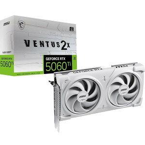 MSI GeForce RTX 5060 Ti 16G VENTUS 2X OC WHITE PLUS �O���t�B�b�N�X�{�[�h VD9191