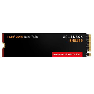 WD_BLACK 1TB SN8100 NVMe �����Q�[�~���OSSD �\���b�h�X�e�[�g�h���C�u - Gen 5 PCIe 5.0x4 M.2 2280 �ő�14,900MB/�b - WDS100T1X0M