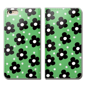 Xperia 10 II SOV43 スマホ ケース 手帳型 ベルトなし フラワー ドット 女子力 スマホ カバー lady01 eb01201_02