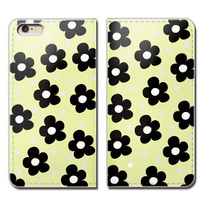 Xperia 5 II XQ-AS42 スマホ ケース 手帳型 ベルトなし フラワー ドット 女子力 スマホ カバー lady01 eb01201_03