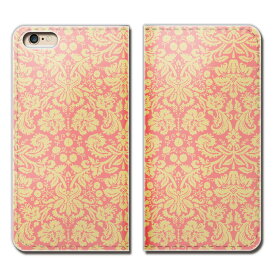 iPhone6s (4.7) iPhone6s ケース 手帳型 ベルトなし ローズ 織物 絹 シルク ダマスク スマホ カバー ダマスク01 eb01401_01