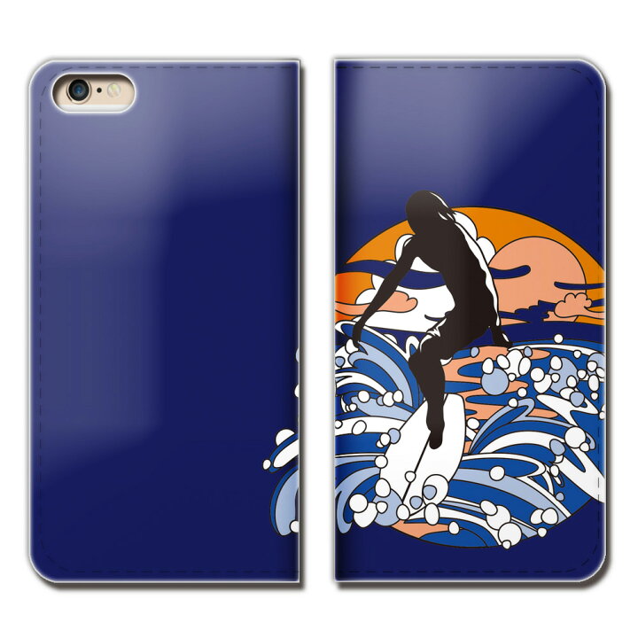 楽天市場 Iphone6 4 7 Iphone6 ケース 手帳型 ベルトなし サーフィン ボード Surf 海 スマホ カバー サーフ01 Eb 02 スマホケースのショップティアラ