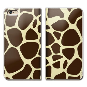 AQUOS sense lite SH-M05 ケース 手帳型 ベルトなし どうぶつ キリン柄 きりん 動物 スマホ カバー アニマル01 eb06201_03