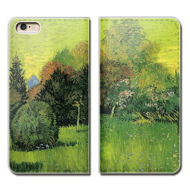 iPhone6 Plus（5.5） iPhone6Plus ケース 手帳型 ベルトなし 絵画 ゴッホ 詩人の庭 アート 芸術 スマホ カバー 絵画04 eb23002_01