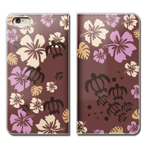 Xperia 5 II XQ-AS42 スマホ ケース 手帳型 ベルトなし HAWAII ホヌ 亀 ハワイ 海 守り神 スマホ カバー ハワイ03 eb18304_04