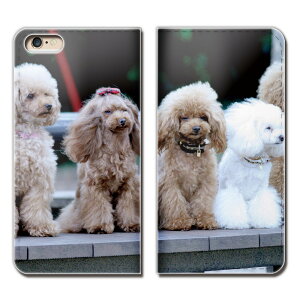 Xperia 10 II SOV43 スマホ ケース 手帳型 ベルトなし ペット 犬 わんちゃん トイプー スマホ カバー アニマル02 eb24001_02