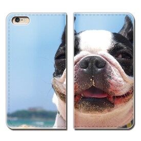 iPhone6 Plus（5.5） iPhone6Plus ケース 手帳型 ベルトなし ペット 犬 わんちゃん ブサカワ スマホ カバー アニマル02 eb24002_03