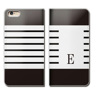 GALAXY S10 SCV41 スマホ ケース 手帳型 ベルトなし イニシャル ペア 英字 E マーク スマホ カバー 頭文字01 eb24101_05