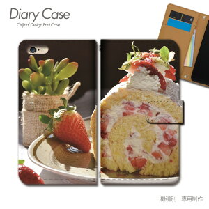Galaxy Feel2 手帳型ケース SC-02L スイーツ フルーツ いちご ケーキ スマホケース 手帳型 スマホカバー e026302_02 ギャラクシー ぎゃらくしー プラス