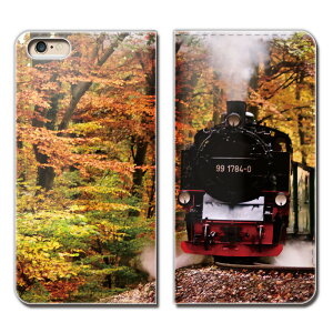 Xperia 10 II SOV43 スマホ ケース 手帳型 ベルトなし 鉄道 列車 電車 機関車 駅 線路 スマホ カバー Train01 eb27701_04