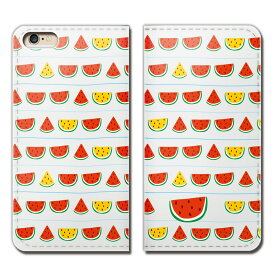 iPhone8 Plus 5.5 iPhone8Plus ケース 手帳型 ベルトなし すいか スイカ 西瓜 夏 野菜 果物 スマホ カバー 食べ物 フード eb25803_01