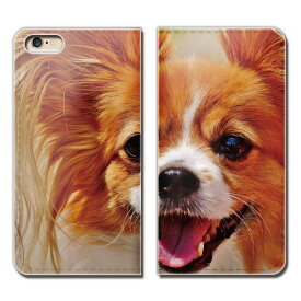 iPhone XS 5.8 iPhoneXS ケース 手帳型 ベルトなし 犬 いぬ ペット かわいい パピヨン スマホ カバー 犬写真 eb29103_03