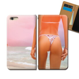 Xperia 5 SO-01M スマホ ケース 手帳型 ベルトなし セクシー 水着 ビキニ 美女 海 夏 スマホ カバー sexy eb32704_03