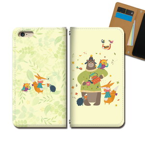 Xperia 1 802SO スマホ ケース 手帳型 ベルトなし アニマル クマ フクロウ ハリネズミ スマホ カバー 動物 eb34304_03