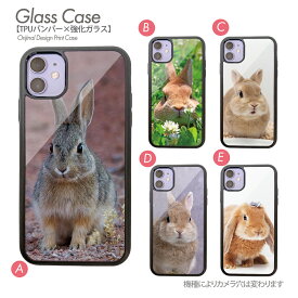 スマホケース 小動物 ハードケース 動物 ペット 可愛い うさぎ ウサギ 兎 携帯ケース カバー iPhone 15 iPhone15Pro iPhone14 iphoneSE 第3世代 iPhone13 iPhone8 強化ガラスとTPUのハイブリッドケース b026202