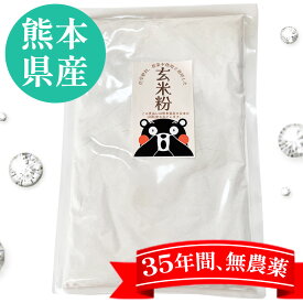 有機栽培の国産　玄米粉　400g 35年以上無農薬・化学肥料不使用 熊本県産