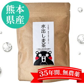 無農薬★水出し麦茶120g 12パック/熊本県産/無農薬・化学肥料不使用/3個までネコポス250円でOK