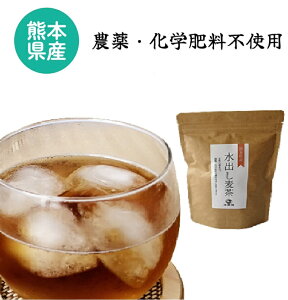 水出し麦茶120g 12パック/熊本県産無農薬・化学肥料不使用/3個までネコポス250円でOK