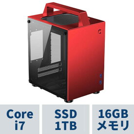 コンパクトPC / TS-I7700MT8R （RED） / i7-11700(8コア16スレッド) / 1TB SSD(M.2 NVMe) / 無線LAN(802.11ax) + BT5.2 対応 / Windows10 HOME
