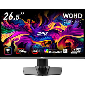 MPG 271QRX QD-OLED 26.5C` WQHD(QHD) 2560x1440 Q[~Oj^[ 360Hz 0.03ms