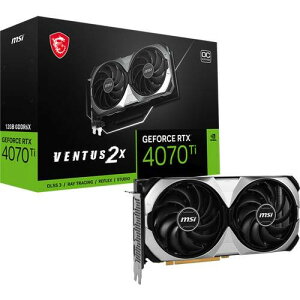 MSI MSI GeForce RTX 4070 Ti VENTUS 2X 12G OC / PCI-Express 4.0 グラフィックスボード 4070TIVENTUS2X12…