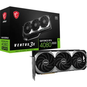 MSI GeForce RTX 4080 SUPER 16G VENTUS 3X OC ブラック [グラフィックボード]