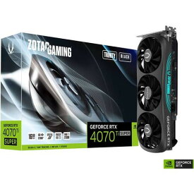 GAMING GEFORCE RTX 4070 Ti SUPER TRINITY BLACK ED 16GB　ZTRTX4070TISTB/ZT-D40730D-10P