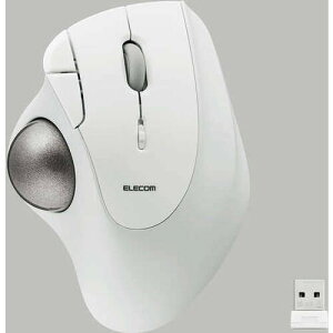 M-IT11DRWH 2.4GHz無線トラックボール ”IST”5ボタン ベアリングモデル ホワイト