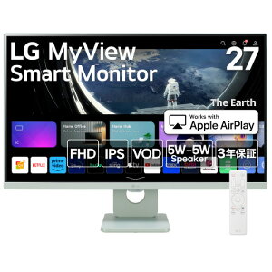 27SR50F-G X}[gj^[ 27^ IPS tHD webOS 5W+5WXs[J[ AirPlay2 Miracast e-ARC HDMI-CEC 3Ӄt[X R O[