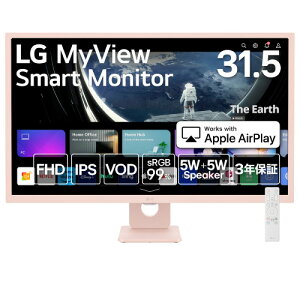 32SR50F-P X}[gj^[ 31.5^ IPS tHD sRGB 99% webOS 5W+5WXs[J[ AirPlay2 Miracast e-ARC HDMI-CEC 3Ӄt[X R sN