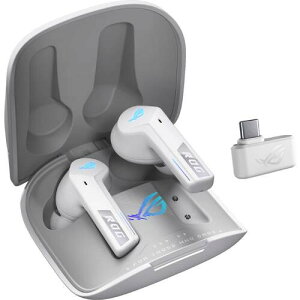 ROG Cetra True Wireless SpeedNova White 完全ワイヤレス ゲーミングイヤホン USB2.4GHz/Bluetooth対応