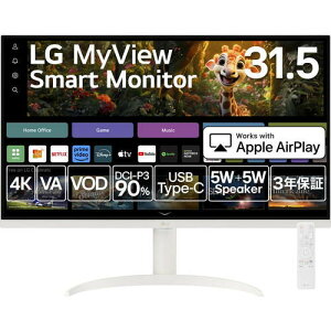 32SR75U-W webOSΉ 31.5C` 4K LG MyView Smart Monitor