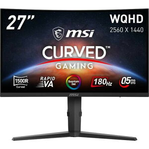 MAG 275CQRF QD E2 27C` WQHD(QHD)2560x1440 Q[~Oj^[ 180Hz 0.5ms(GTG) ʎqhbg RapidVA 1500Rpȃpl