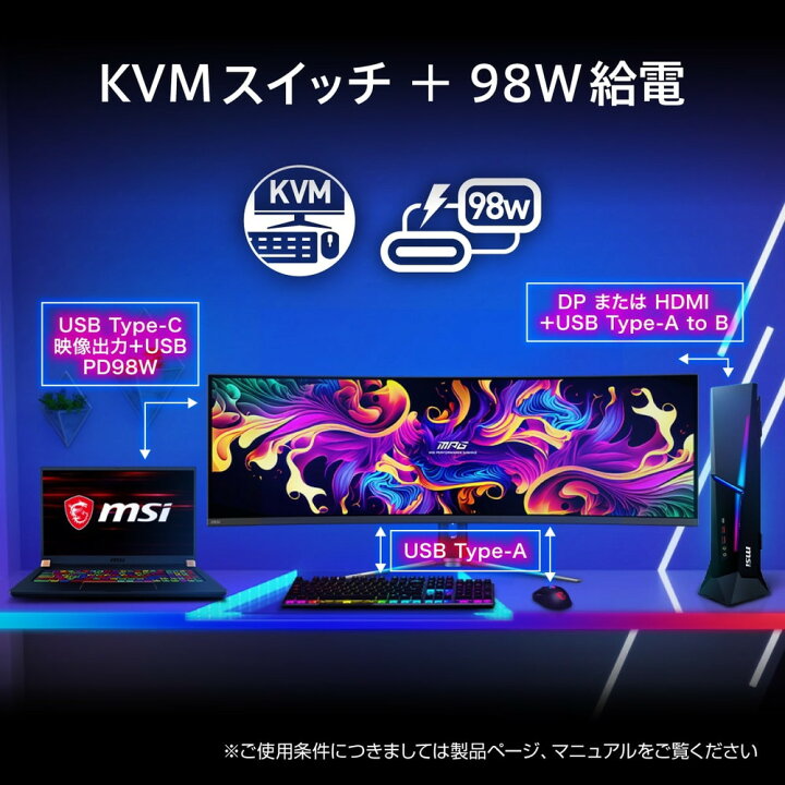 楽天市場】MPG 491CQPX QD-OLED 49インチ DQHD 5120x1440 ゲーミング 