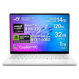 Q[~Om[g ROG Zephyrus G14 GA403WM-AI9R5060W 14^ /RyzenAI9 HX370 /RTX5060 /RAM:32GB /SSD:1TB /WQXGA+ /Windows11Home /v`izCg